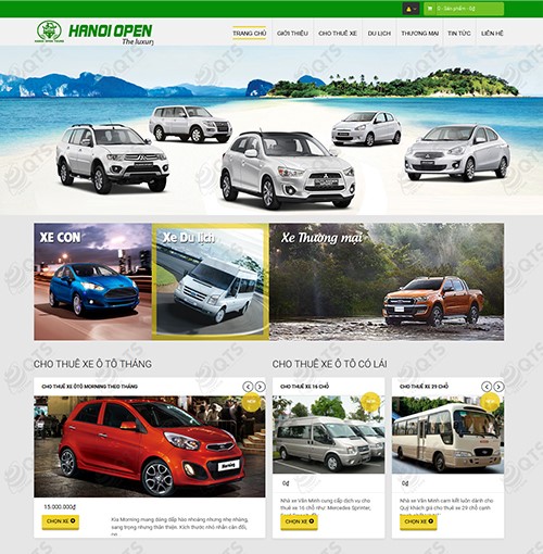 Hình ảnh của Thiết kế Web Thuê xe du lịch