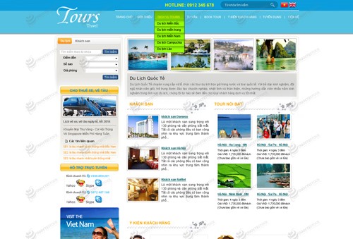 Hình ảnh của Thiết kế website du lịch Tours Travel