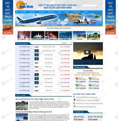 Hình ảnh của Thiết kế web du lịch Bình Minh