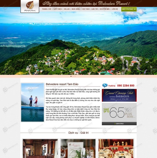 Hình ảnh của Thiết kế web du lịch Belvedere resort