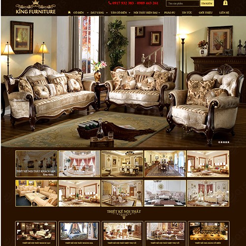 Hình ảnh của Thiết kế website Nội thất King Furniture