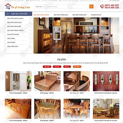 Hình ảnh của Thiết kế website Đồ gỗ Trung Linh