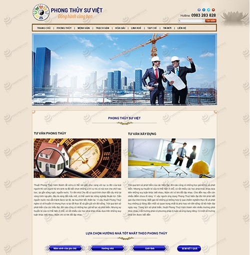Hình ảnh của Thiết kế website nội thất - Phong Thủy Nhà Ở Sư Việt