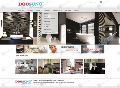 Hình ảnh của Thiết kế website nội thất Doosung