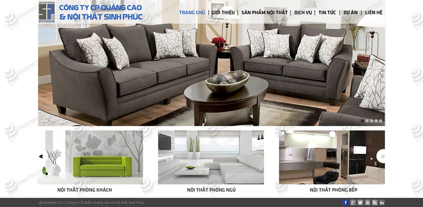 Hình ảnh của Thiết kế website kiến trúc nội thất Sinh Phúc