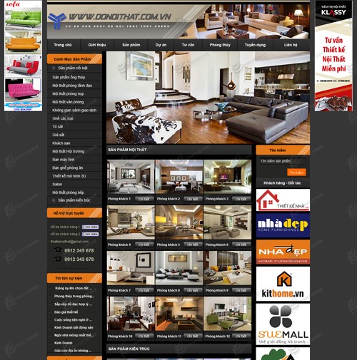 Hình ảnh của Thiết kế website nội thất Thủy Chung