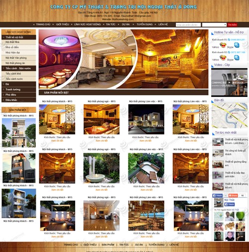 Hình ảnh của Thiết kế web nội thất Á Đông