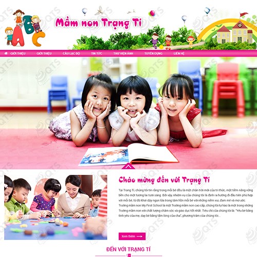 Hình ảnh của Thiết kế website Trường mầm non Trạng Ti