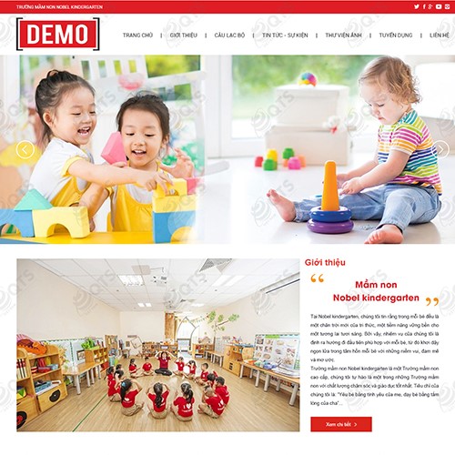 Hình ảnh của Thiết kế website Trung tâm giáo dục Kindergarten