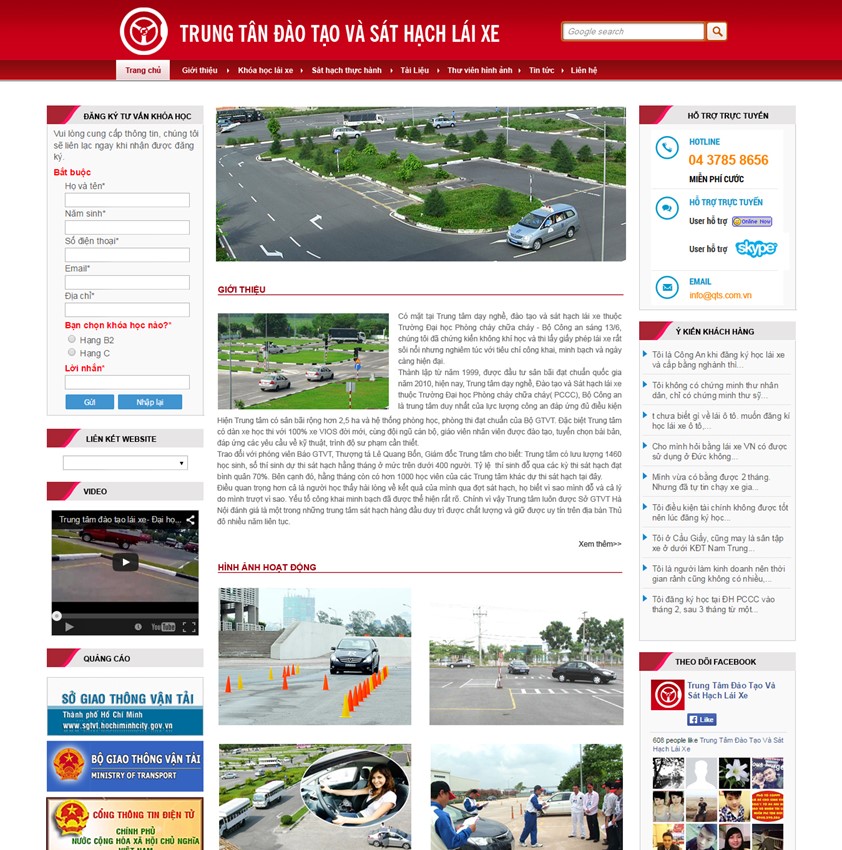 Hình ảnh của Thiết kế website trung tâm đào tạo lái xe