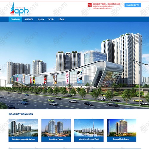 Hình ảnh của Thiết kế website bất động sản An Phú Hưng