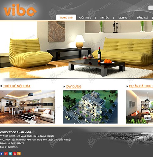 Hình ảnh của Thiết kế web xây dựng bất động sản