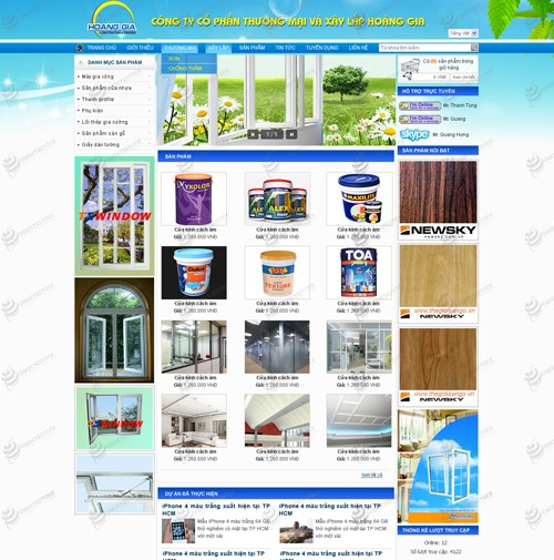 Hình ảnh của Thiết kế web xây dựng Hoàng Gia