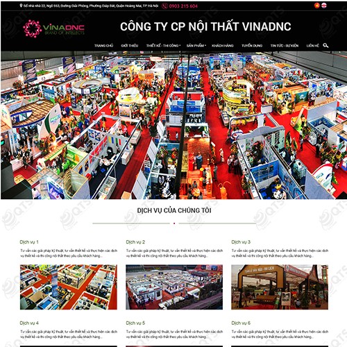 Hình ảnh của Thiết kế website Truyền thông Hội chợ triển lãm