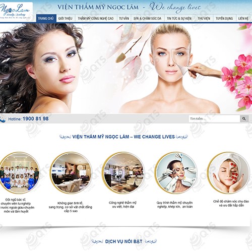 Hình ảnh của Thiết kế website Mỹ phẩm Ngọc Lam