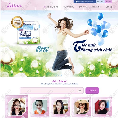 Hình ảnh của Thiết kế website Mỹ phẩm Lilian