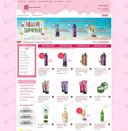 Hình ảnh của Mẫu thiết kế website sức khỏe làm đẹp