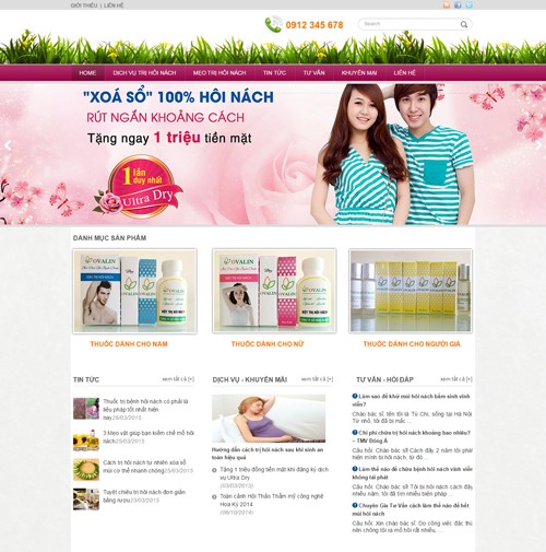 Hình ảnh của Mẫu thiết kế website sức khỏe