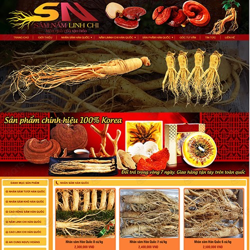 Hình ảnh của Thiết kế website Thực phẩm chức năng Hàn Quốc