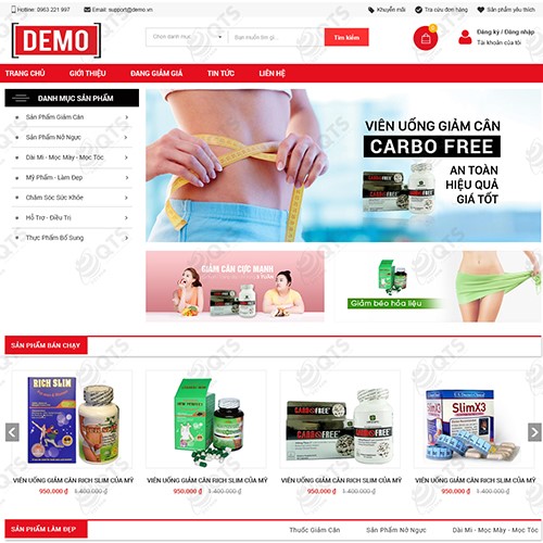 Hình ảnh của Thiết kế website thực phẩm chức năng