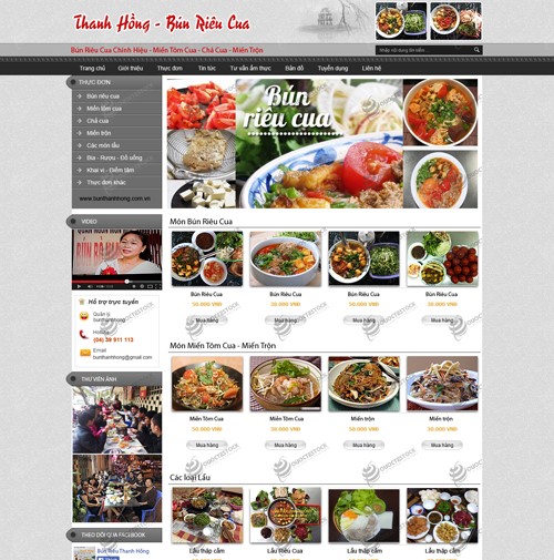 Hình ảnh của Chuyên Thiết Kế Website Thực phẩm 08
