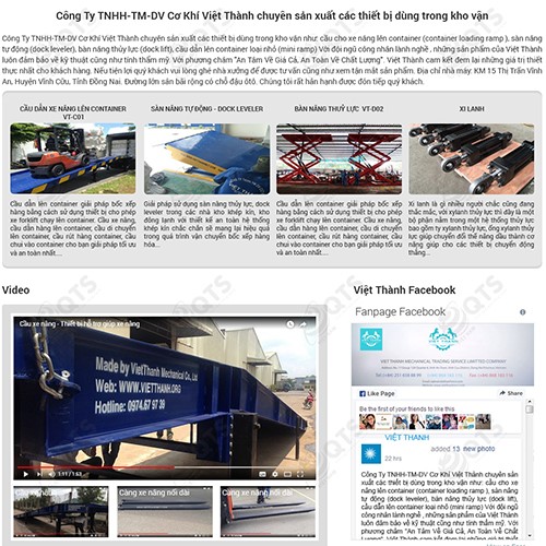 Hình ảnh của Thiết kế website Việt Thành