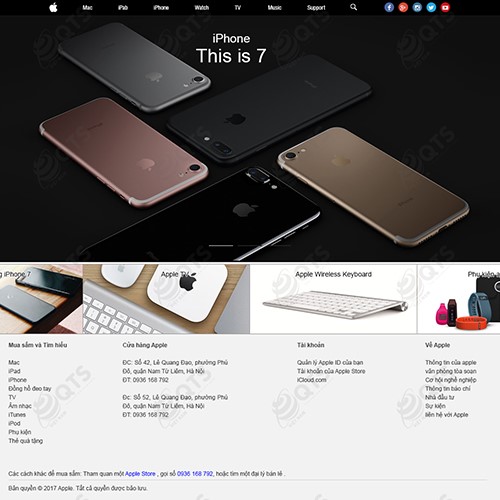Hình ảnh của Thiết kế website Apple