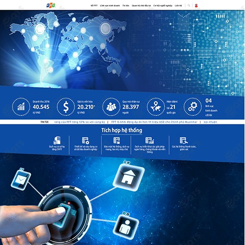 Hình ảnh của Thiết kế website công nghệ FPT