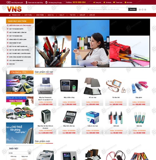 Hình ảnh của Mẫu thiết kế website thiết bị công nghệ