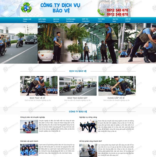 Hình ảnh của Thiết kế website an ninh bảo vệ cho công ty bảo vệ