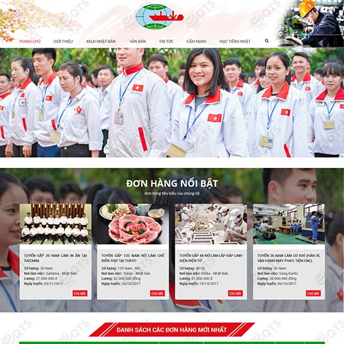 Hình ảnh của Thiết kế website Công ty XKLĐ Batimex Ha Noi