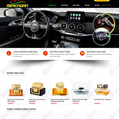 Hình ảnh của Thiết kế website Vận tải Nội thất ô tô Minh Ngân