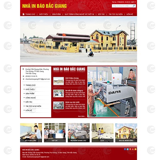Hình ảnh của Mẫu Website in bắc Giang