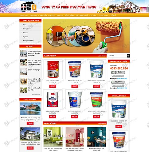 Hình ảnh của Thiết kế website bán hàng Sơn HCQ Miền Trung